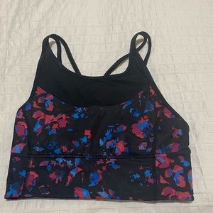 lululemon athletica Black and Multicolor Sports Bra